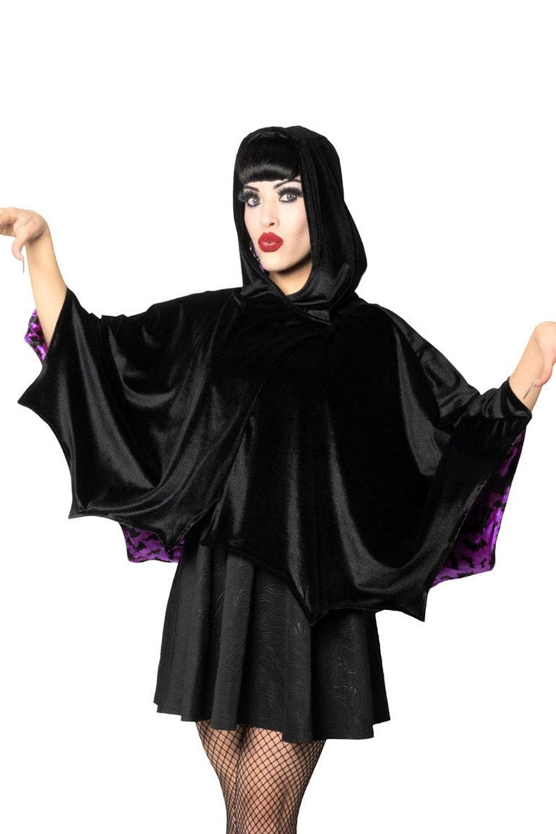 black rockabilly pinup girl cloak