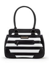 spooky dark whimsical striped tim burton bag purse