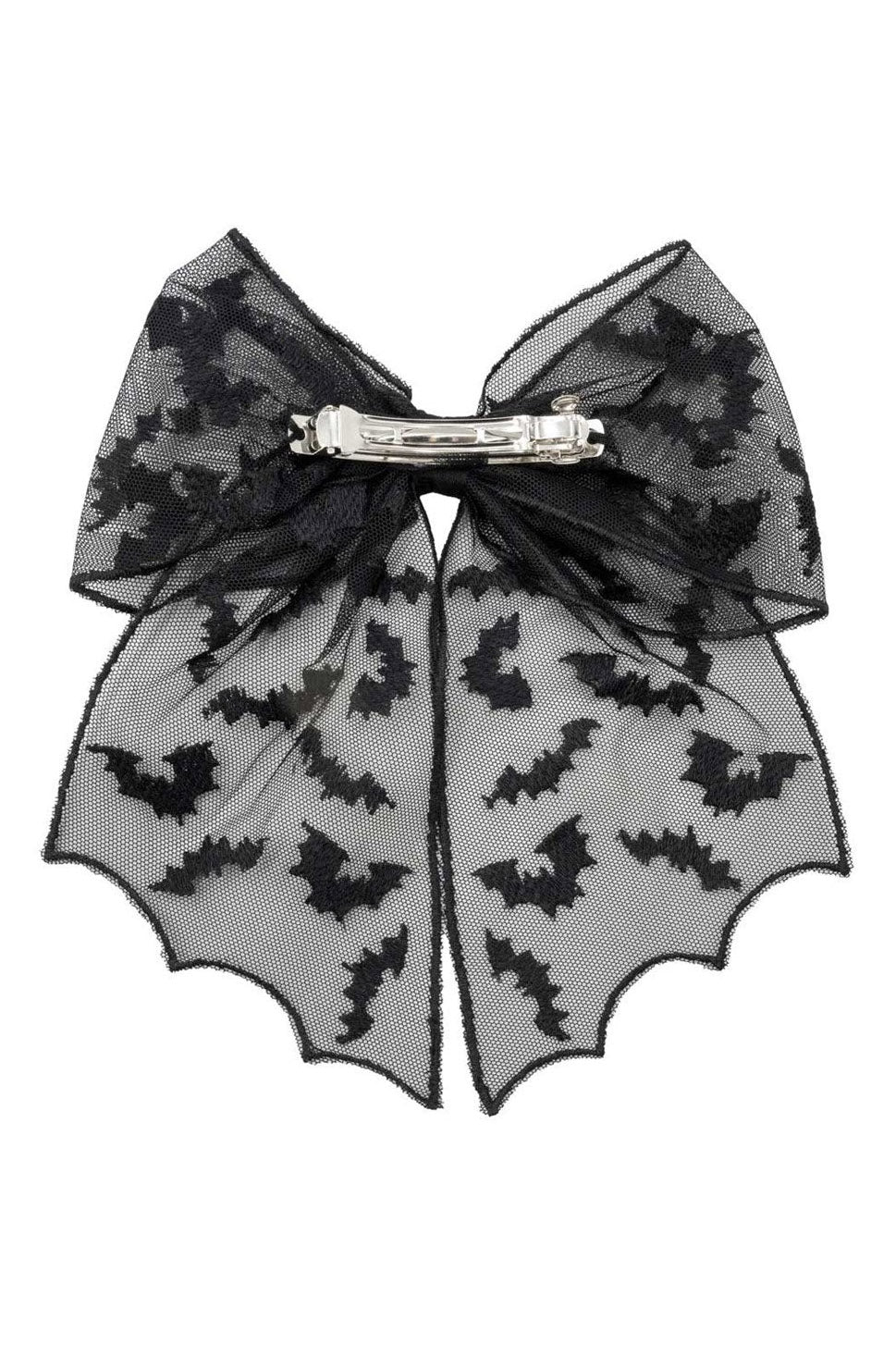 Bat Lace Hair Bow