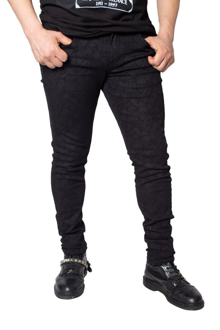 mens skull pants