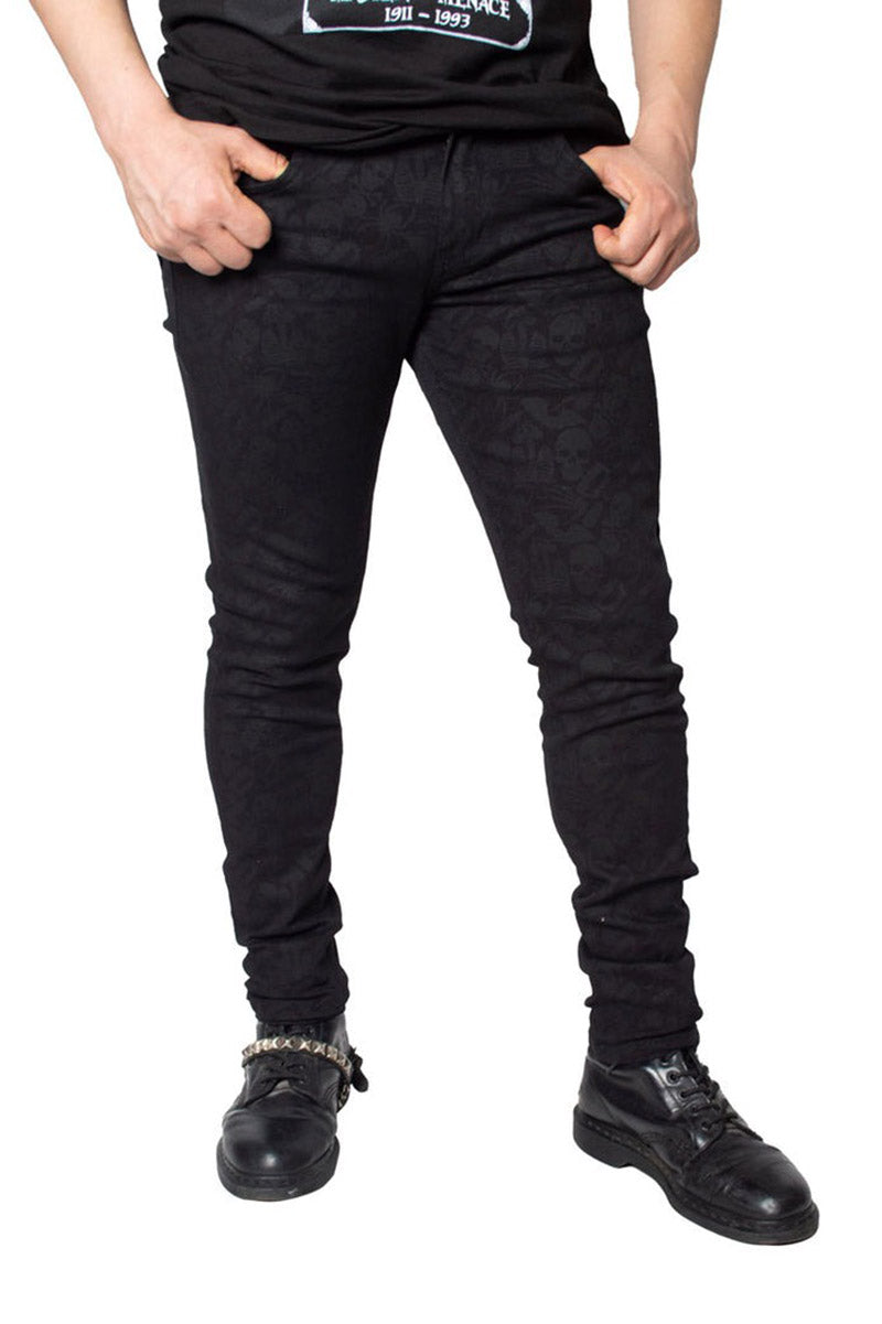 mens skull pants