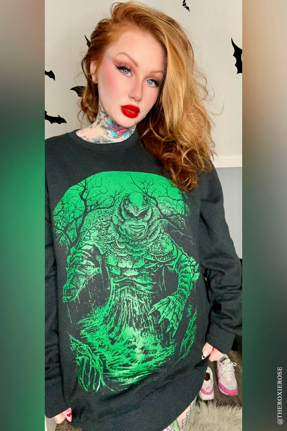 womens creature from the black lagoon sweatshirt