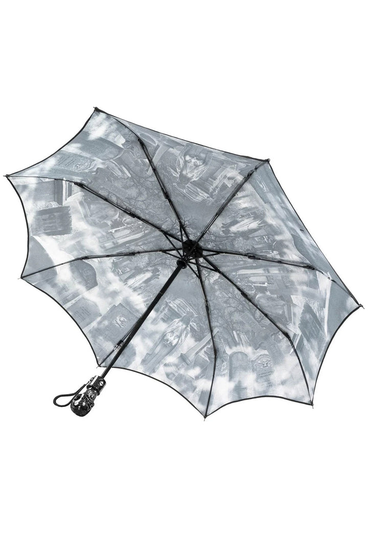 vintage goth inspired automatic popup umbrella