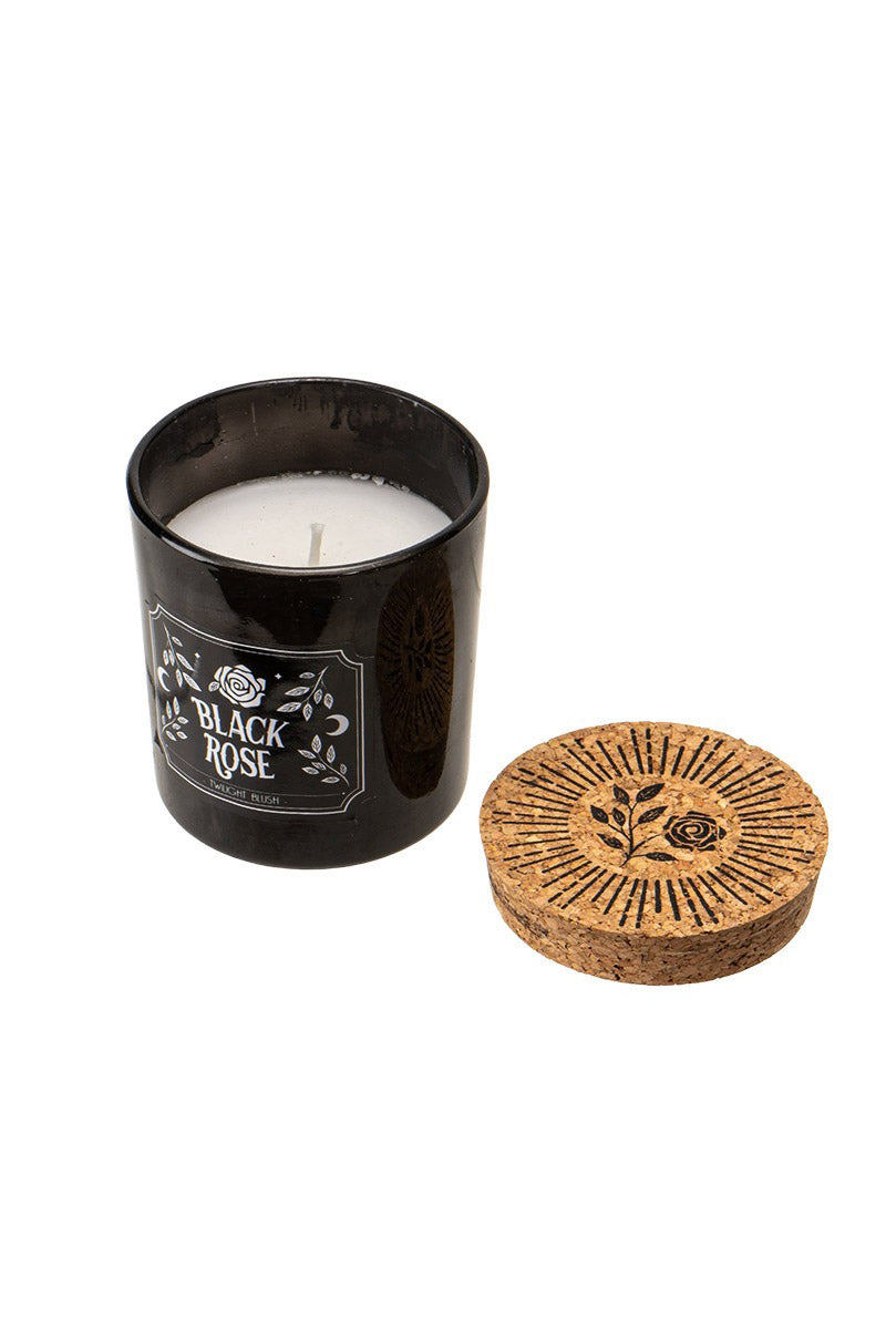 gothic floral candle