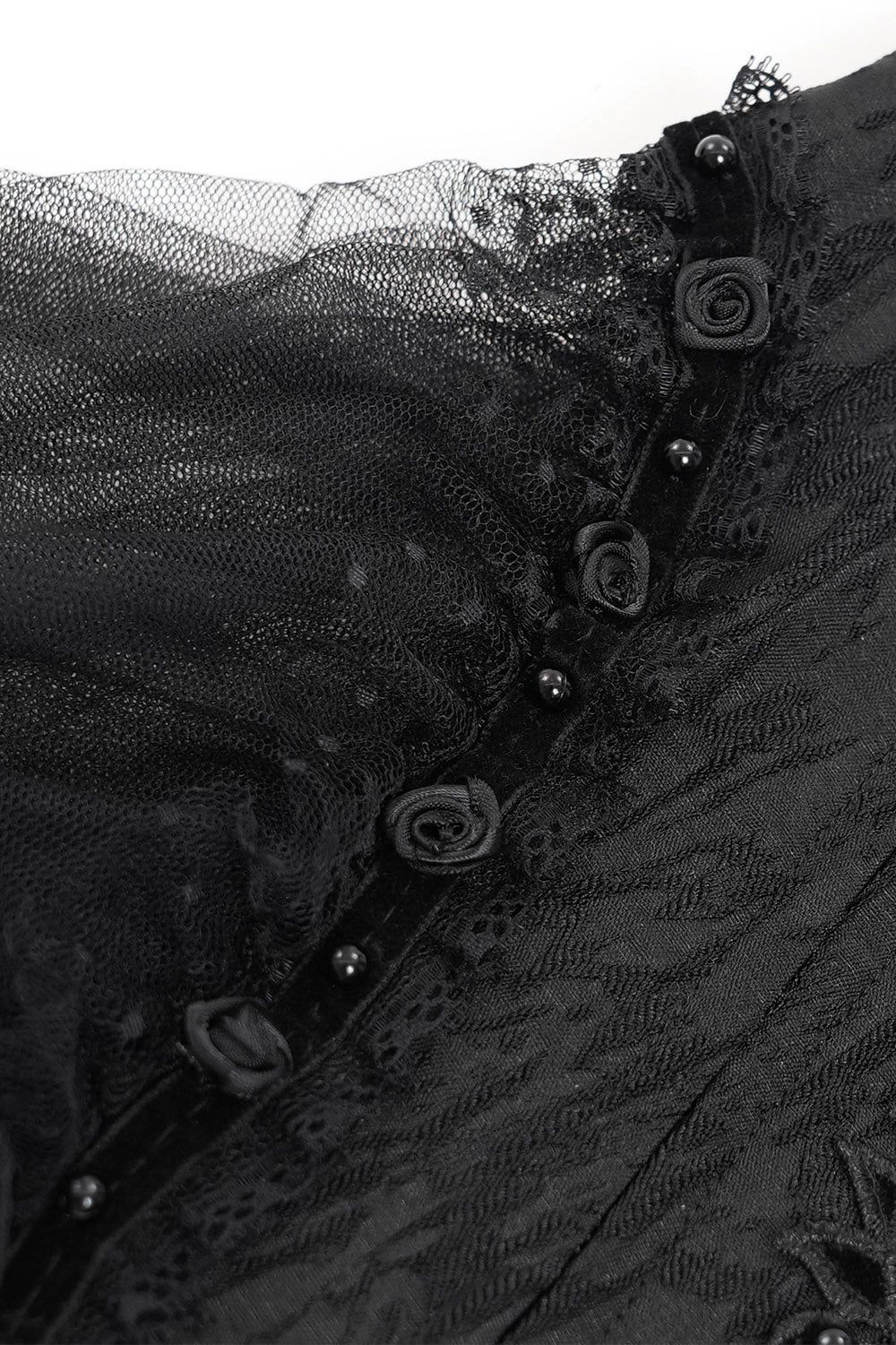 Dark Charms Mesh Underbust Corset