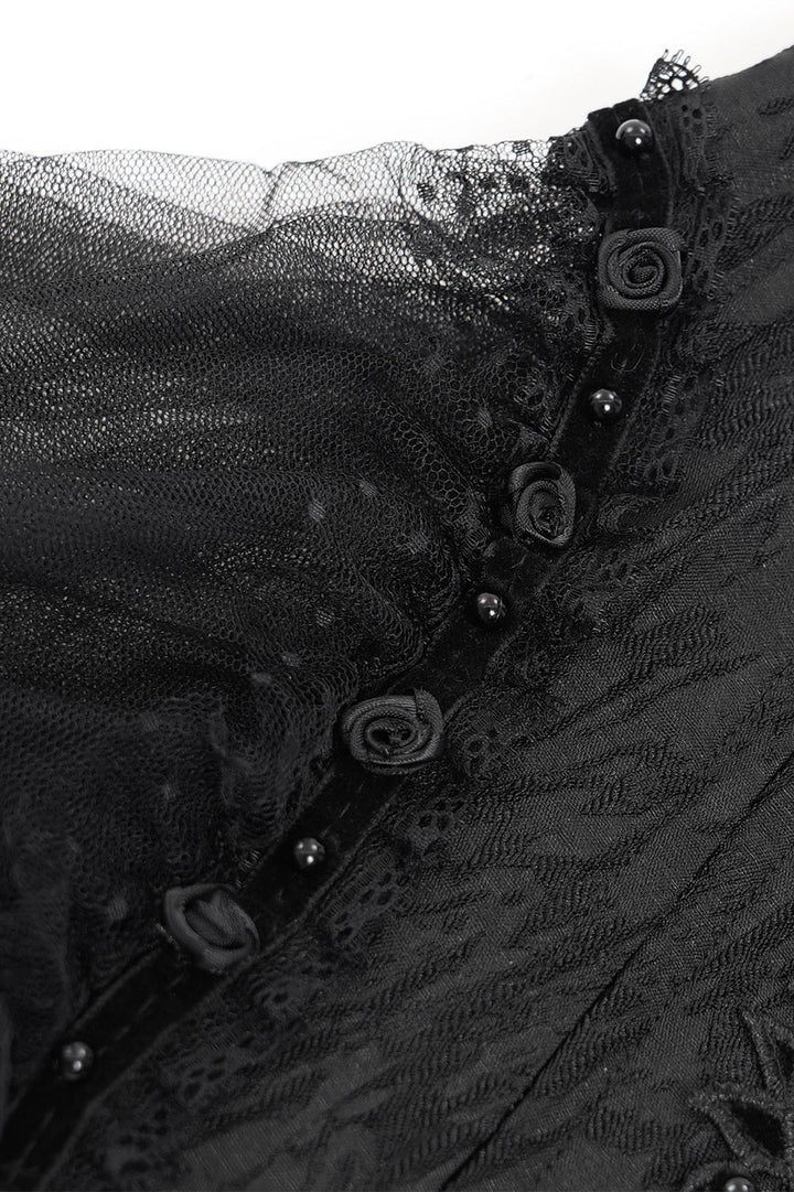 Dark Charms Mesh Underbust Corset