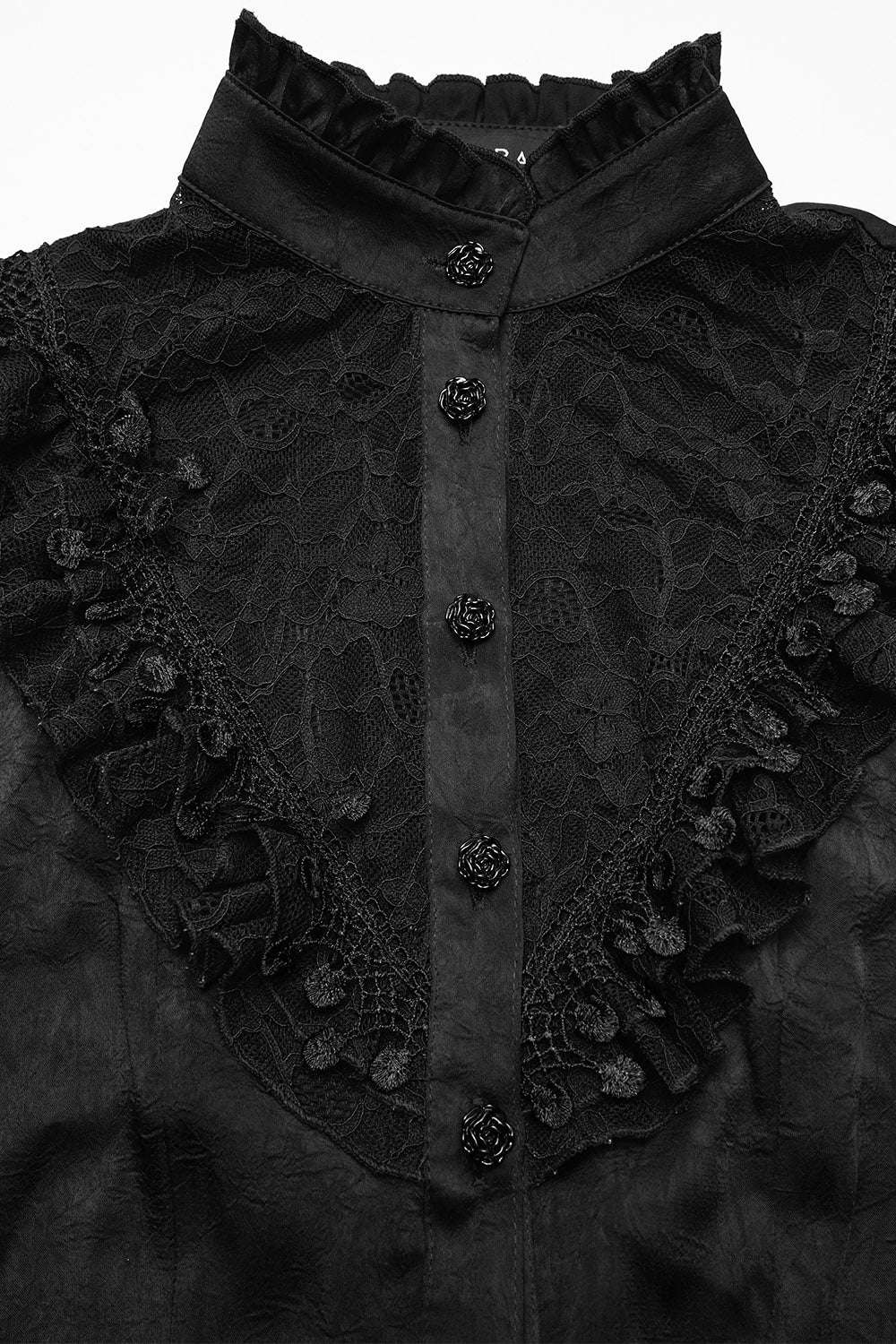 goth billowy sleeve button-up
