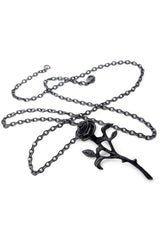 The Romance of the Black Rose Pendant