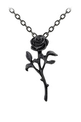 The Romance of the Black Rose Pendant