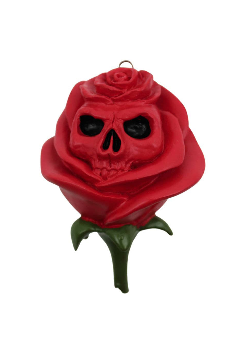 red rose christmas ornament 