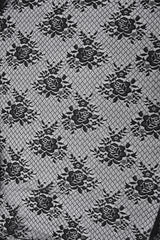 womens vampire goth shorts with ruffled mesh lace skirt with rose pattern