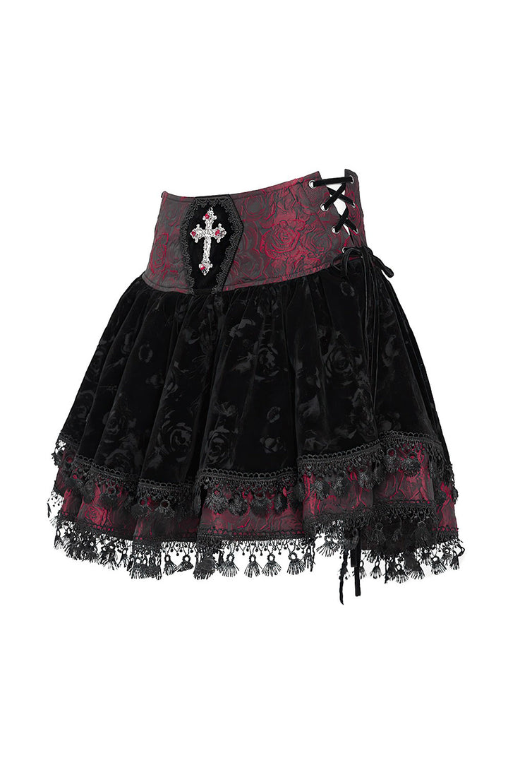 fit and flare gothic skirt