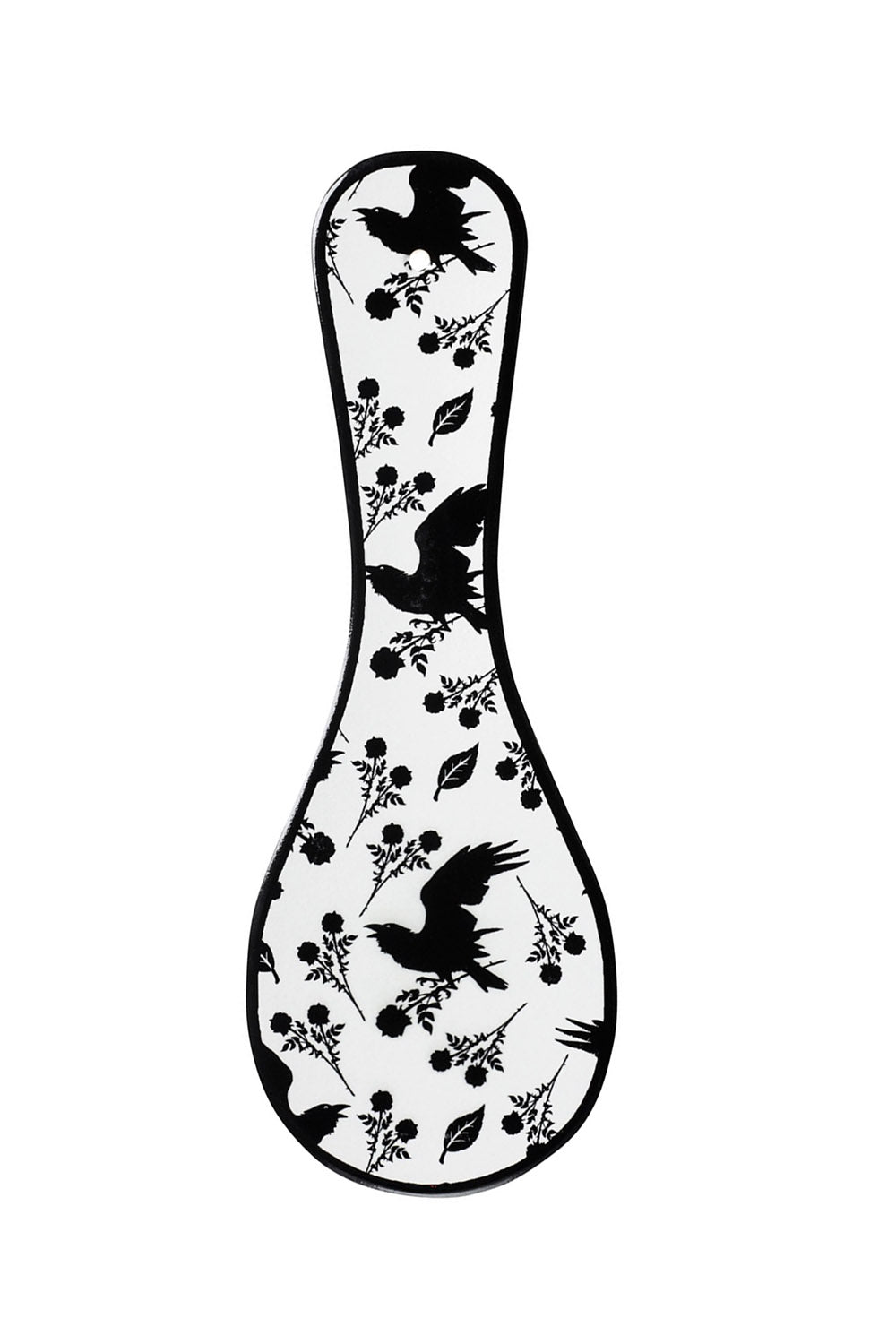black rose and raven spoon rest by alchemy england 