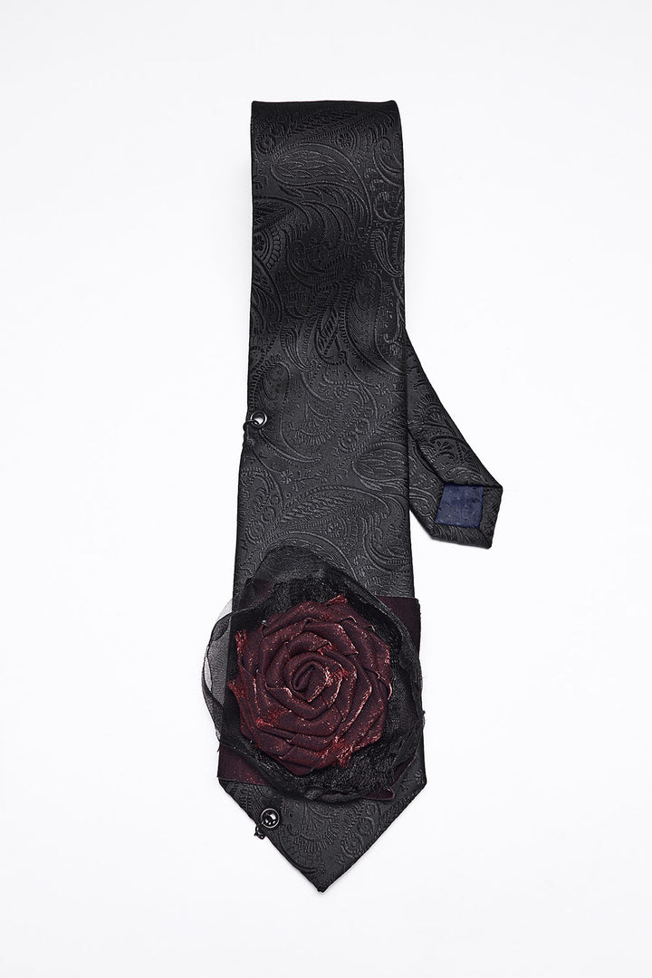 gothic mens damask necktie