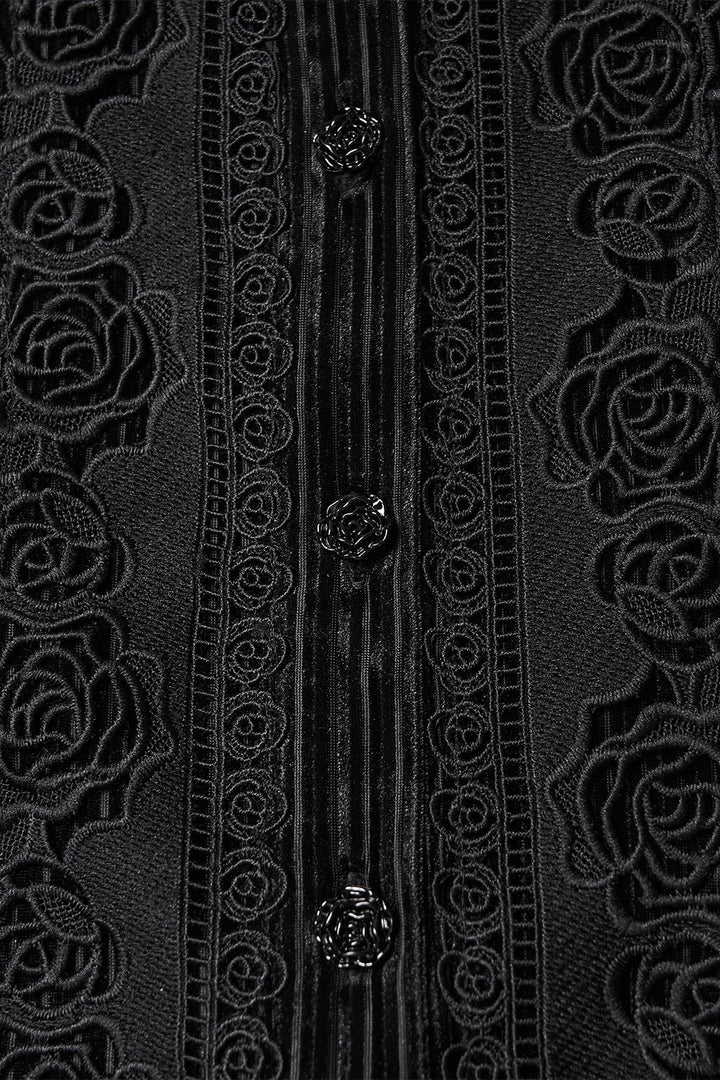 vintage goth button up gothic blouse 