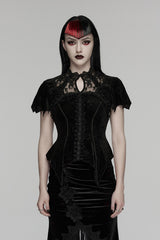 chest keyhole cutout top