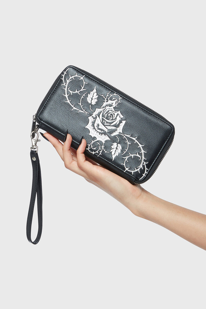gothic rose wallet