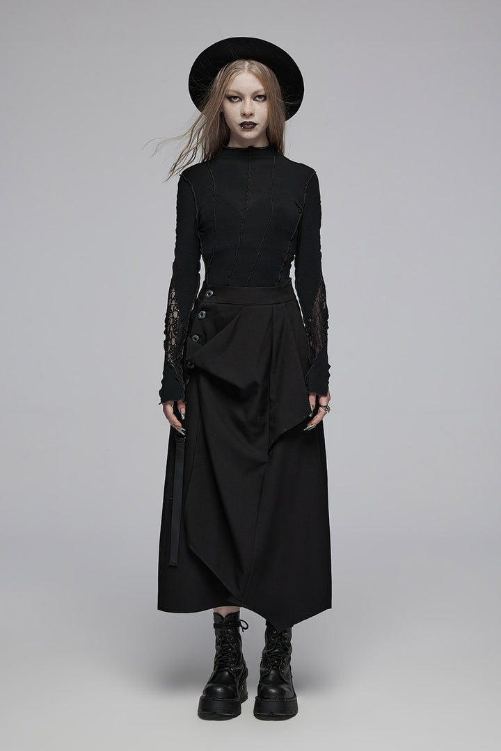 long black maxi skirt