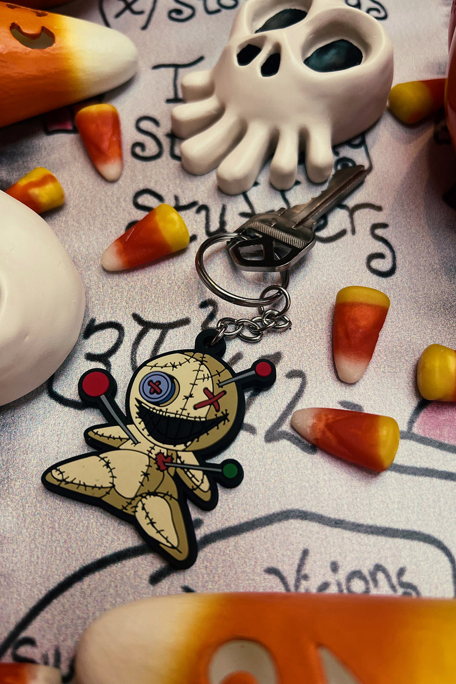 emo voodoo doll keychain