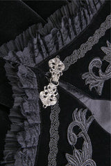 Snow Fright Embroidered Goth Cape