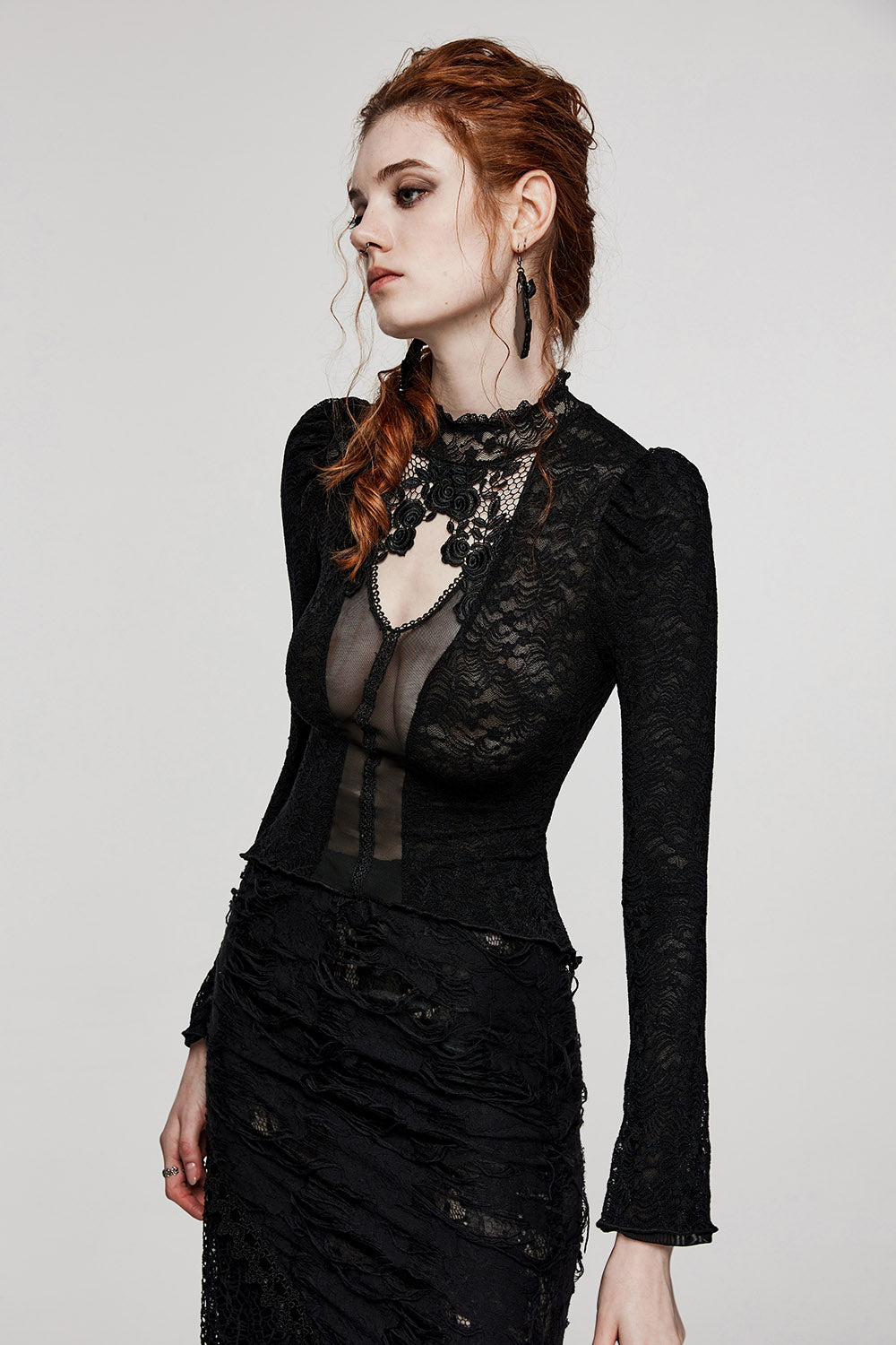 womens sexy gothic blouse