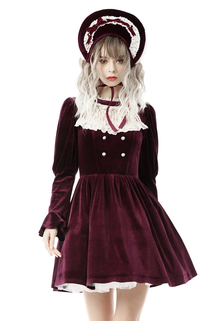 red-gothic dress