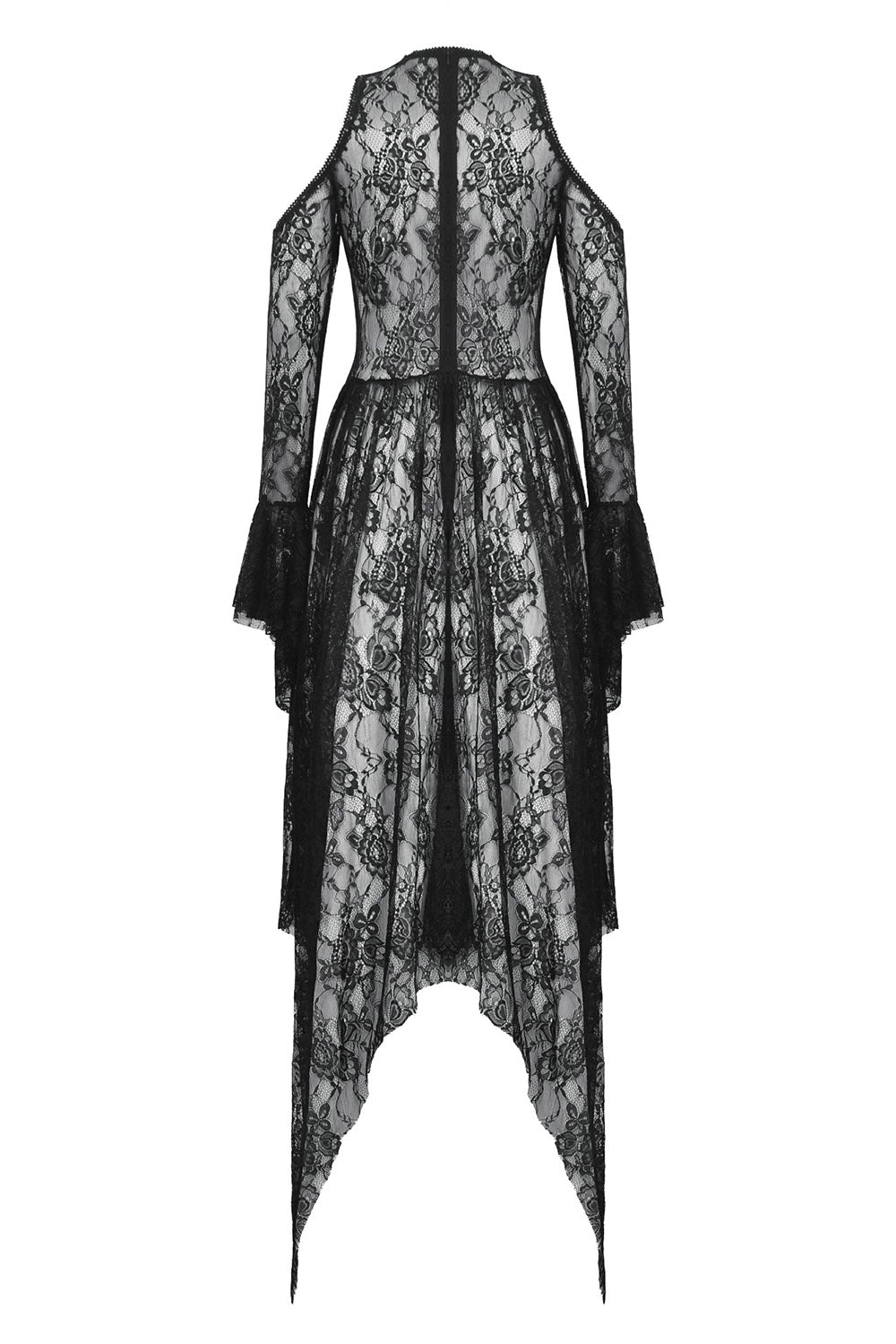 ornate gemstone gothic lace dress