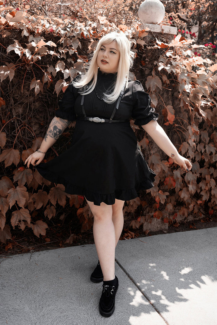 mini ruffled cottagecore dress