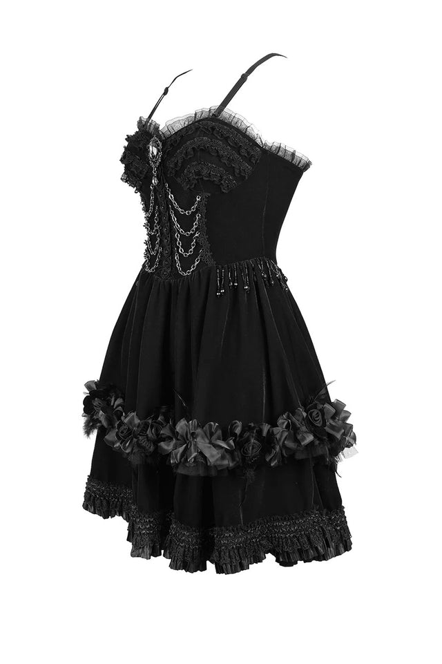 Dark Palace Ruffle Mini Dress – VampireFreaks