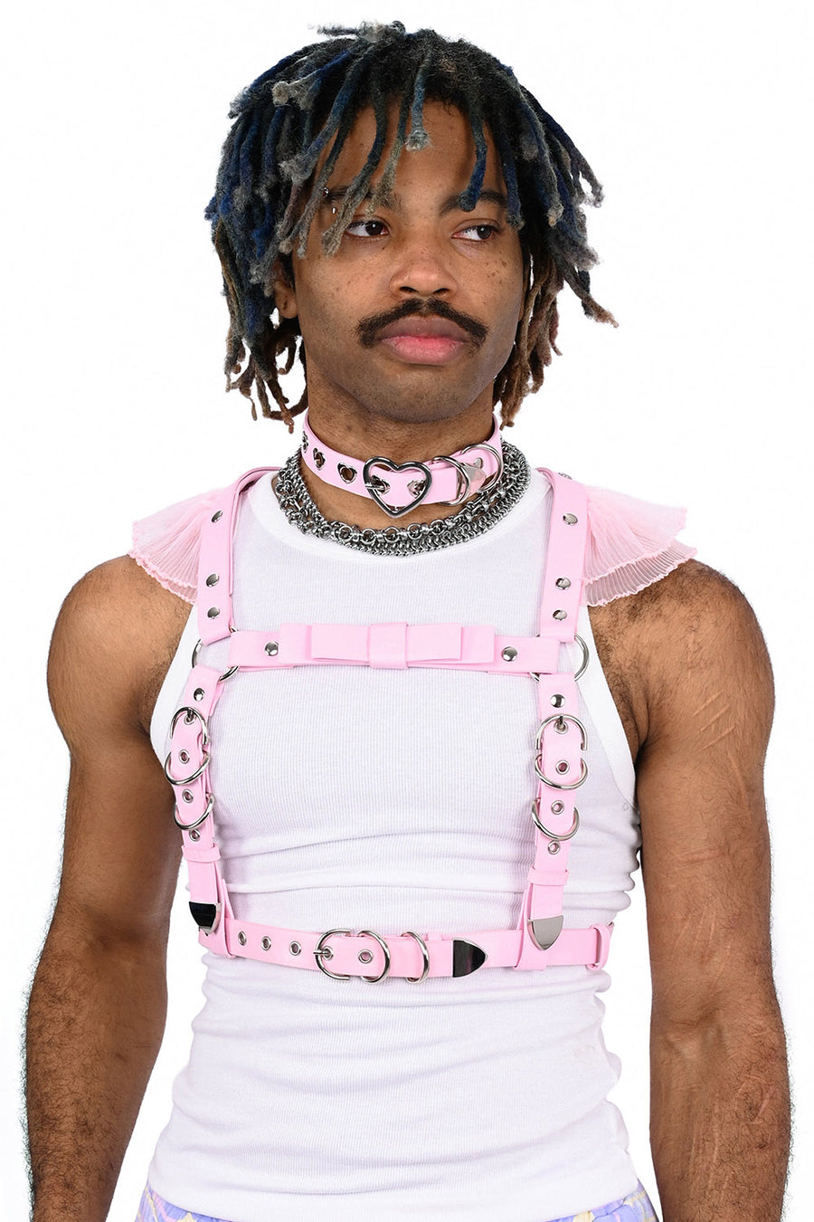 baby pink kawaii harness belt 