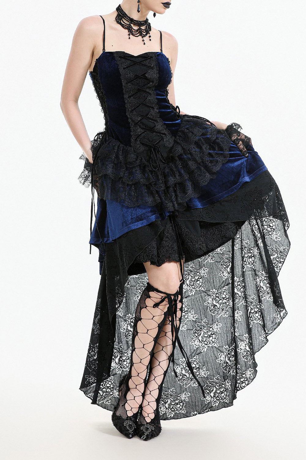 ruffled long maxi dress