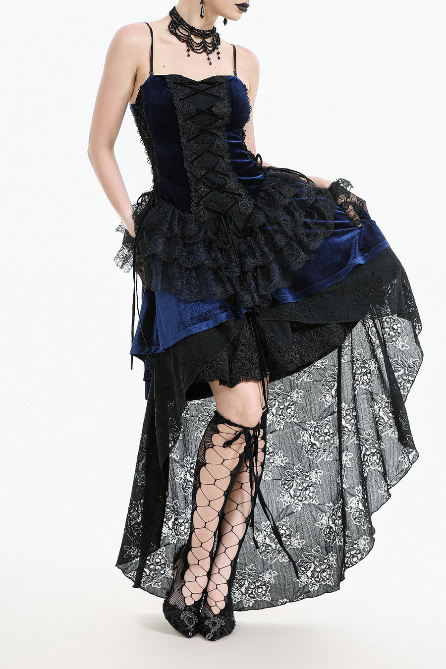 ruffled long maxi dress