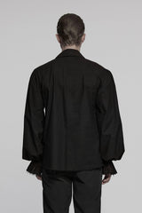 mens deep v neck pirate shirt