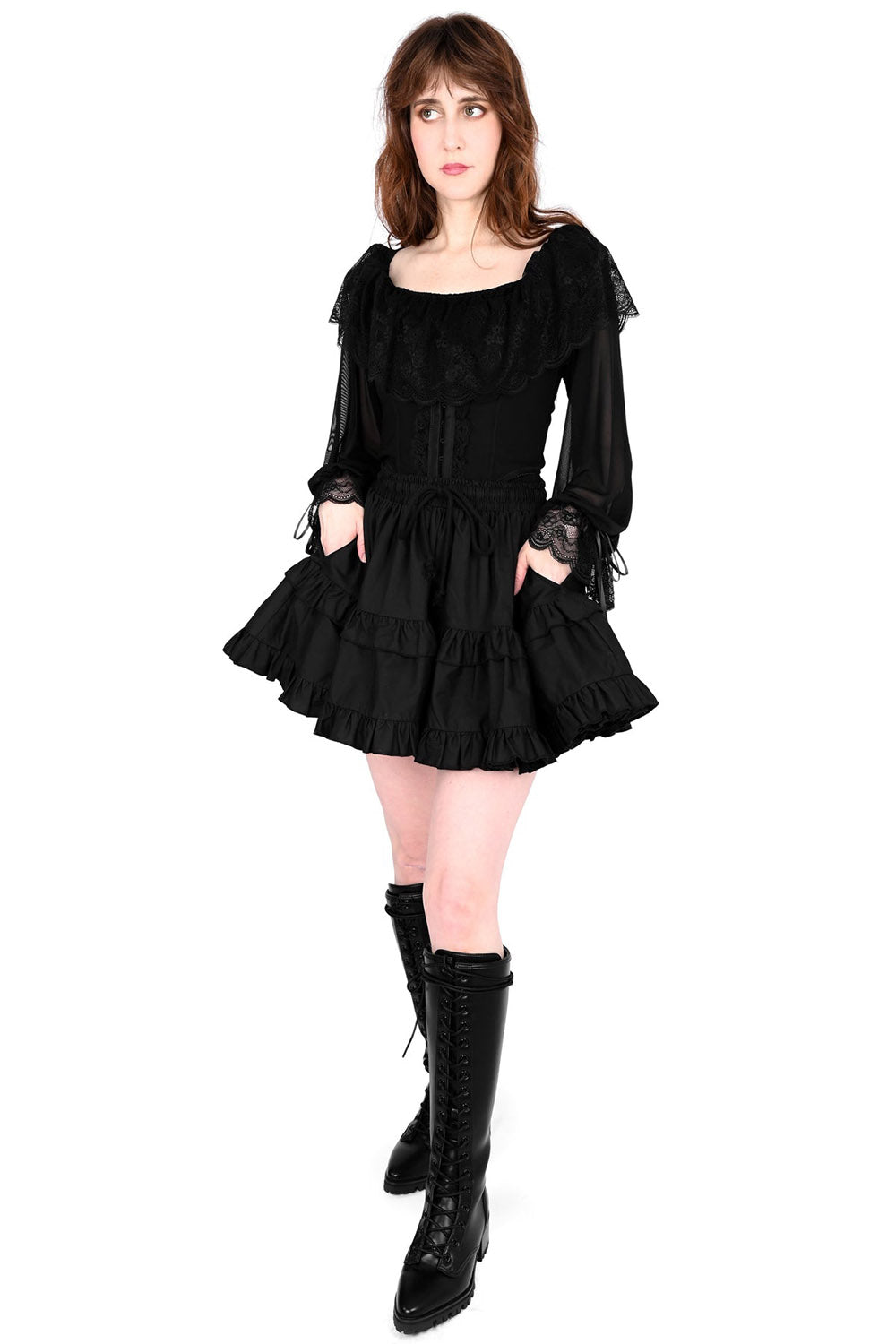  ruffle mini skirt petticoat