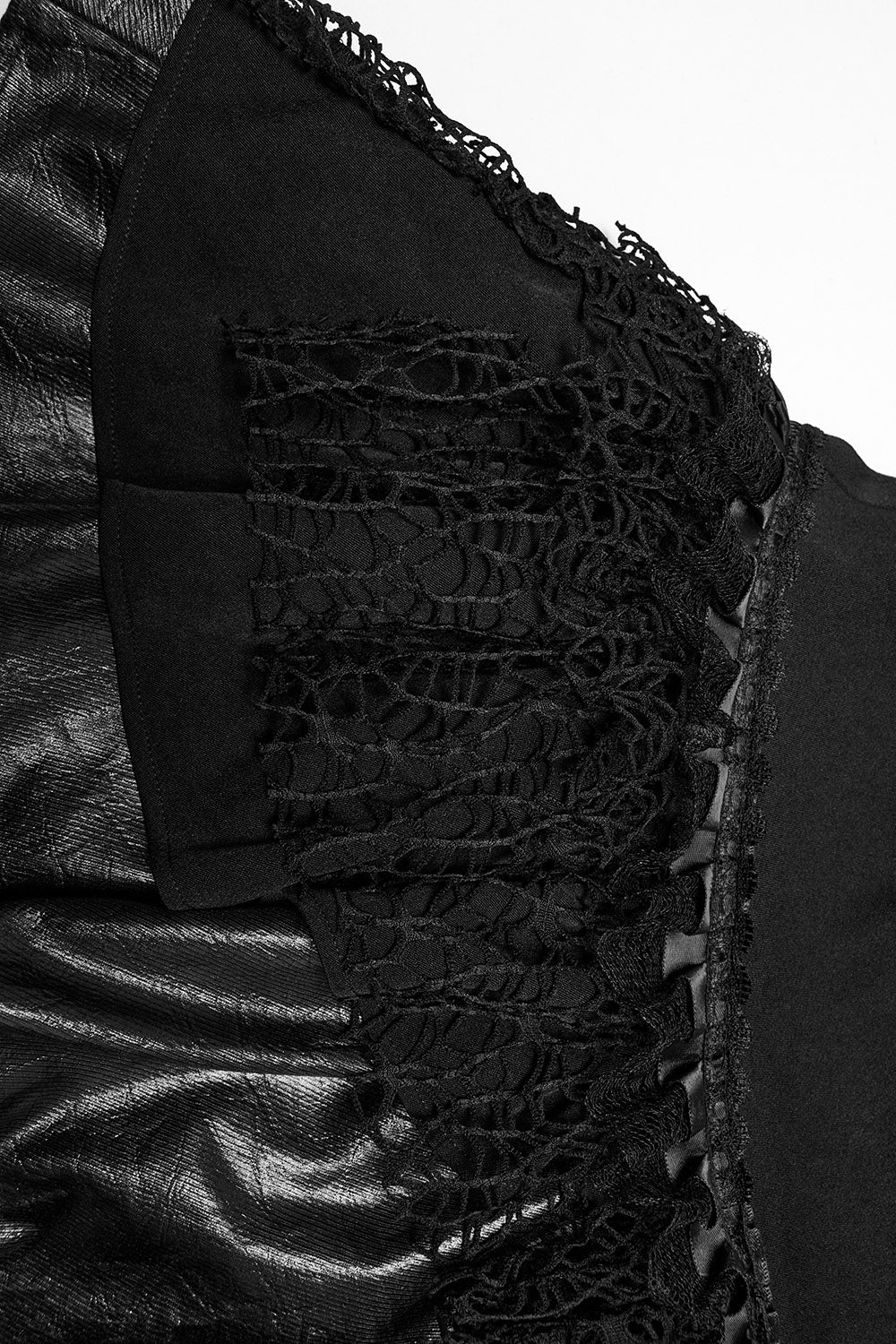 fishnet gothic mini skirt