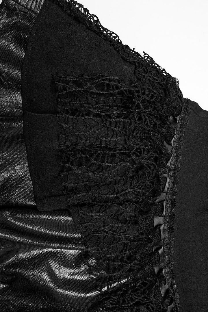 fishnet gothic mini skirt