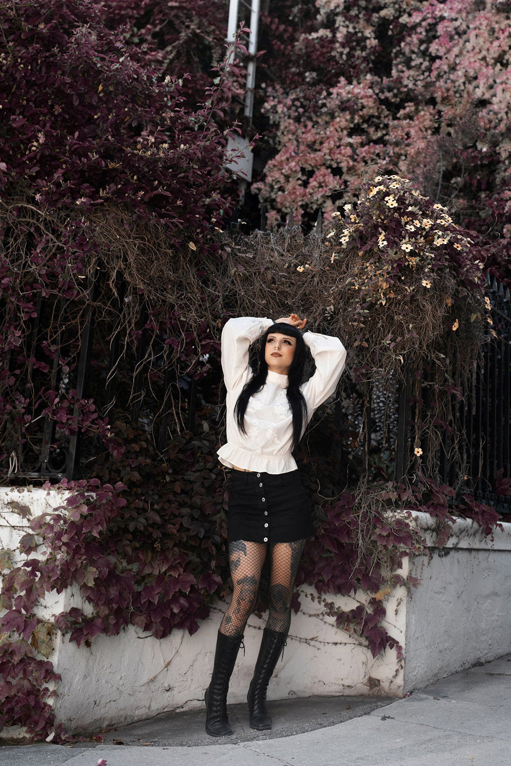 long sleeve peplum top