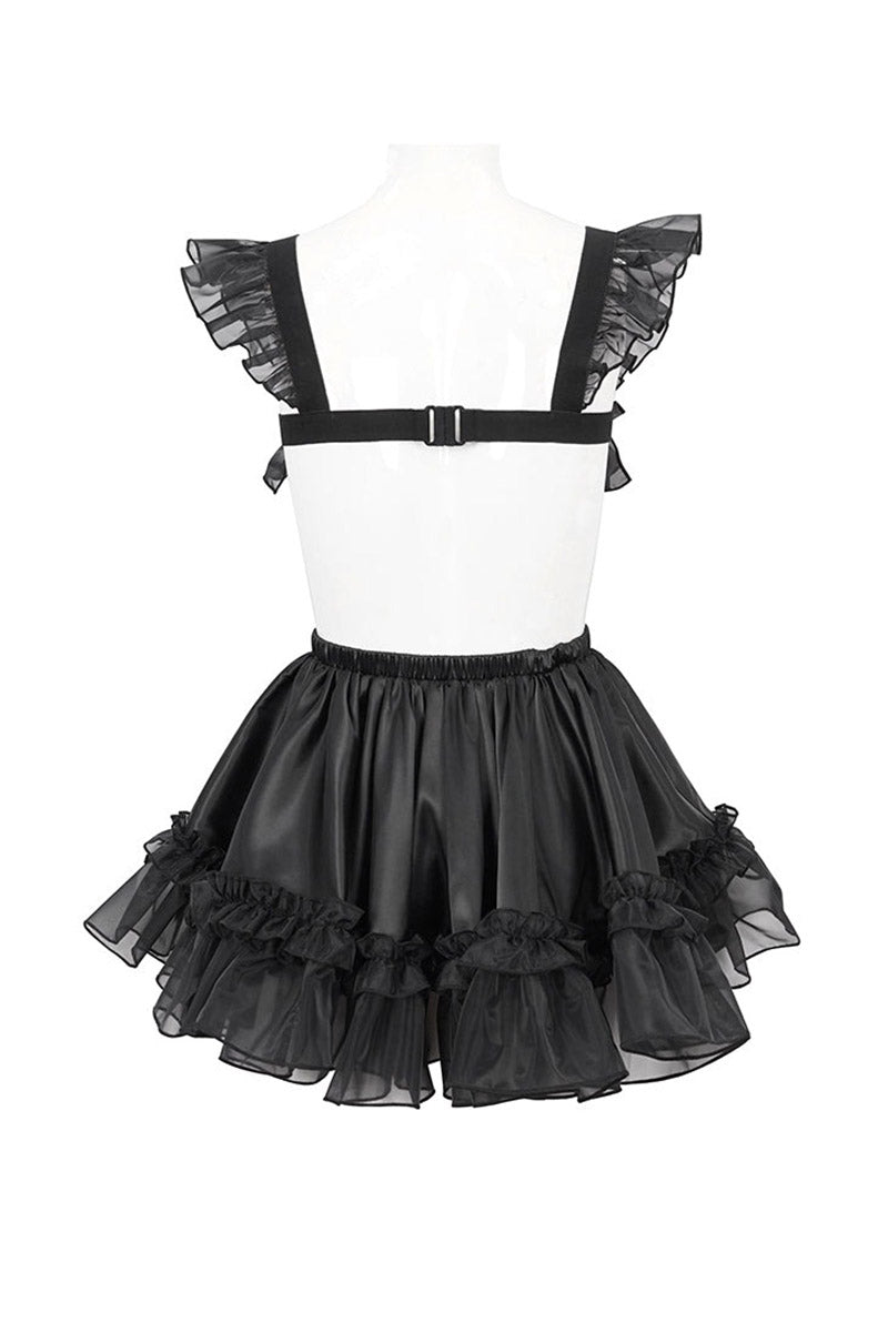 ruffle suspender dress