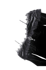 lace-up gothic embroidered dress