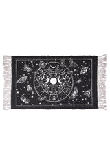 Lunar moth woven accent rug from Alchemy