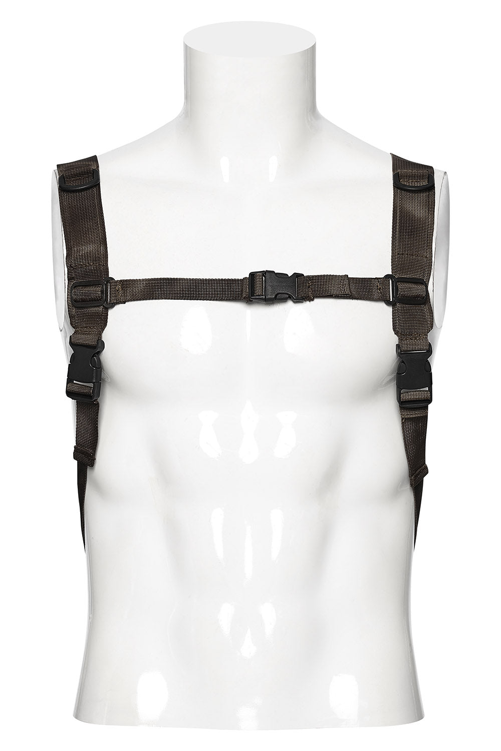studded brown post apocalyptic backpack 