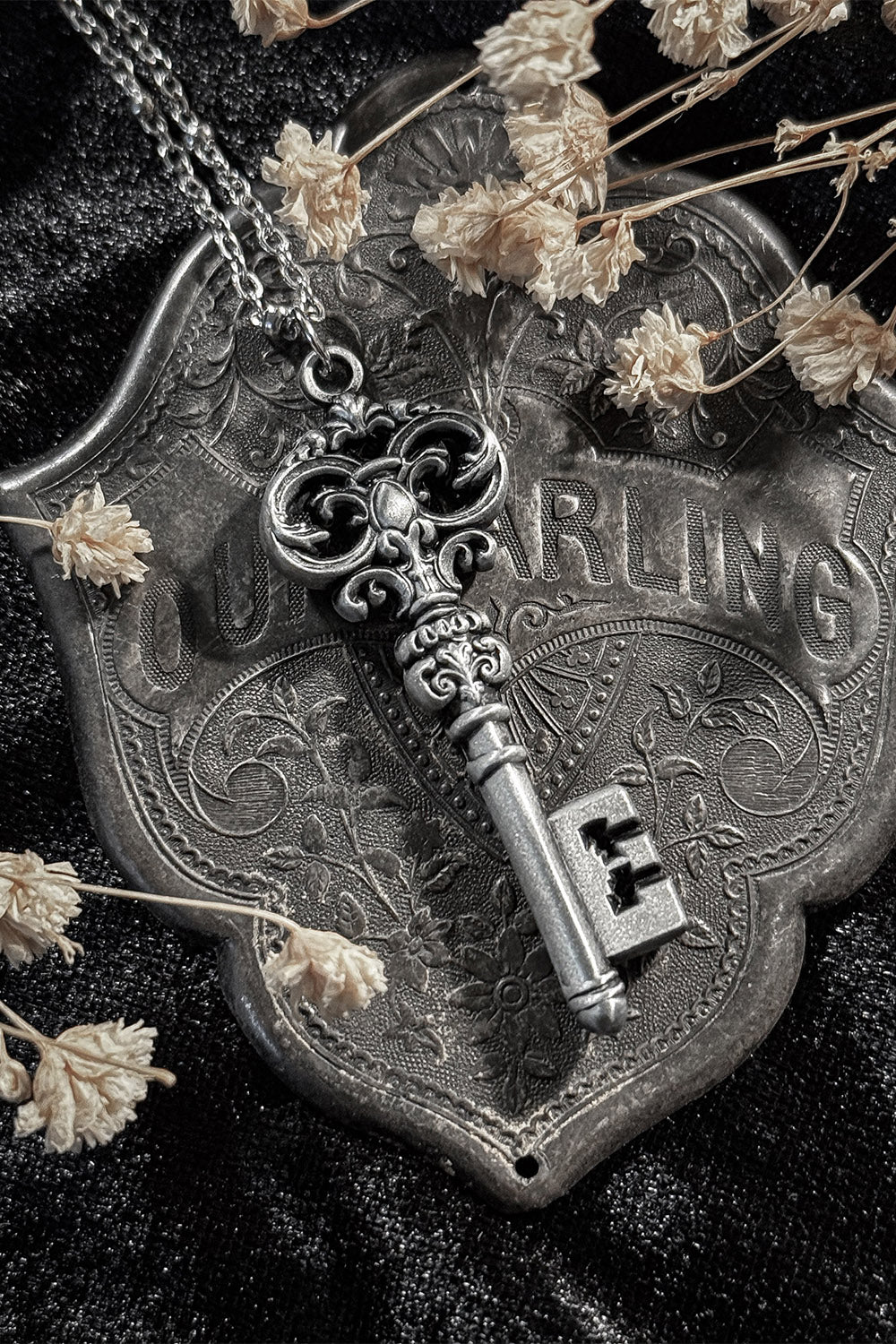 gothic key necklace