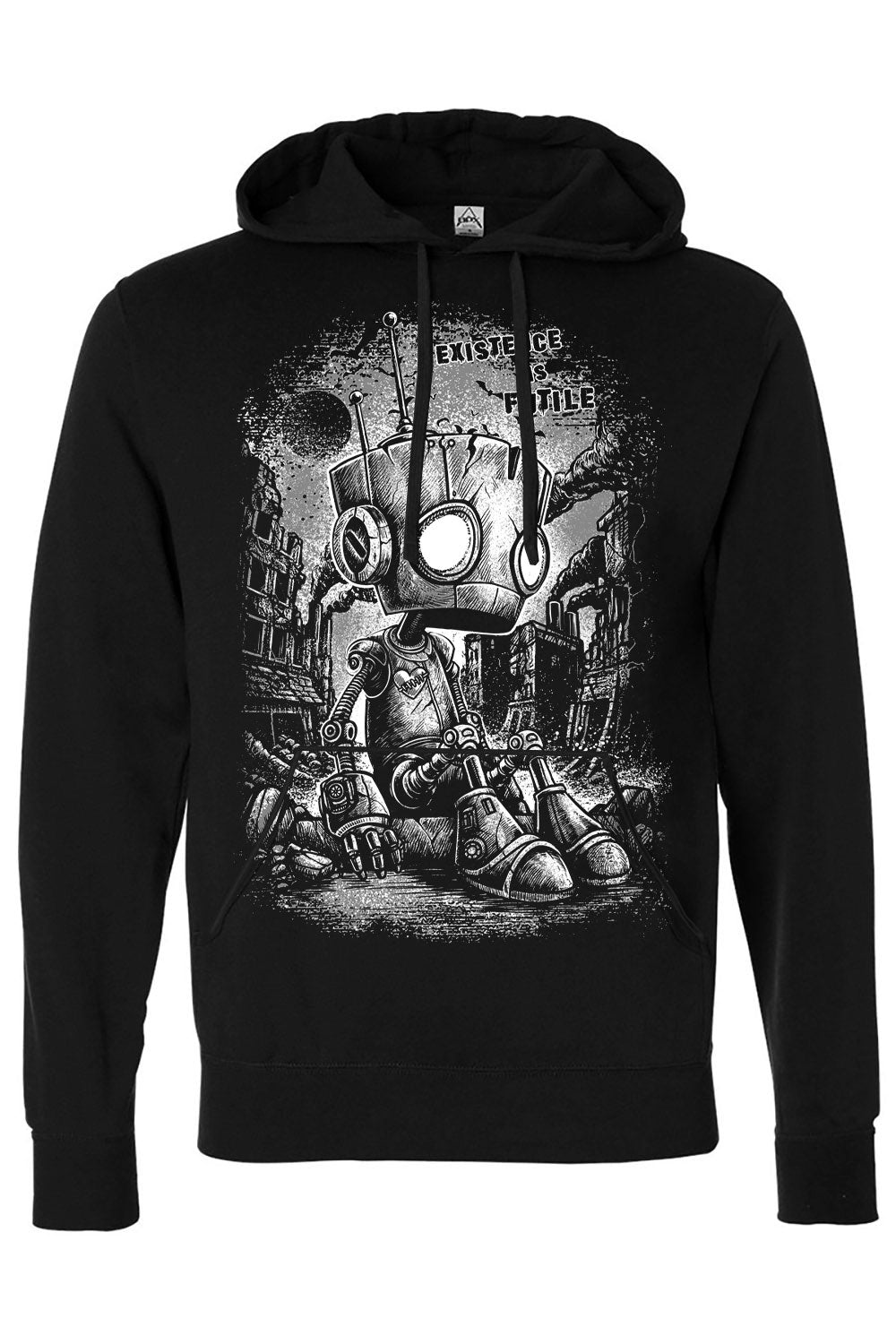 dark humor sci-fi hoodie