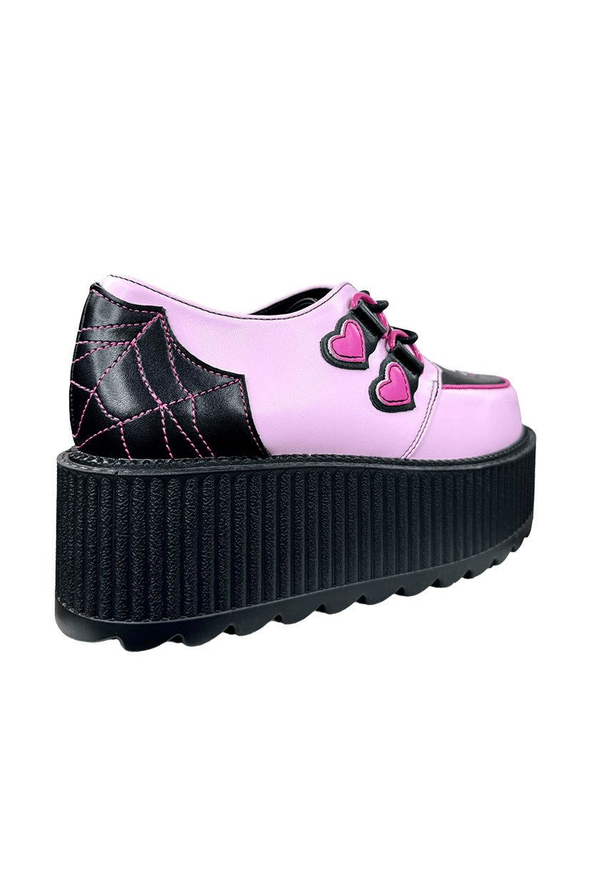 pastel goth plaftrom hello kitty shoes