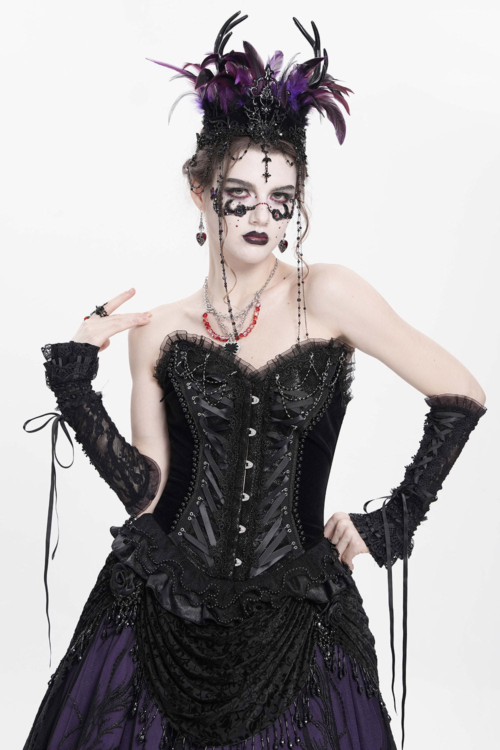 plus size womens gothic corset