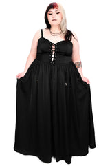 gothic corset dress with garter belts
