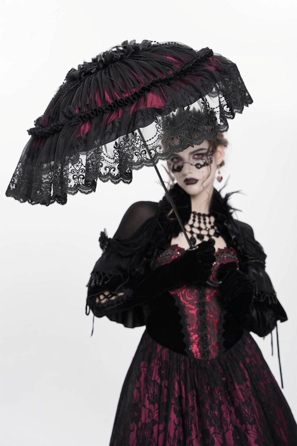 steampunk lace parasol umbrella