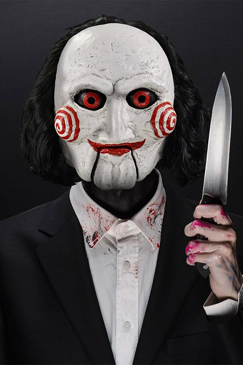 billy the puppet horror movie halloween face mask 