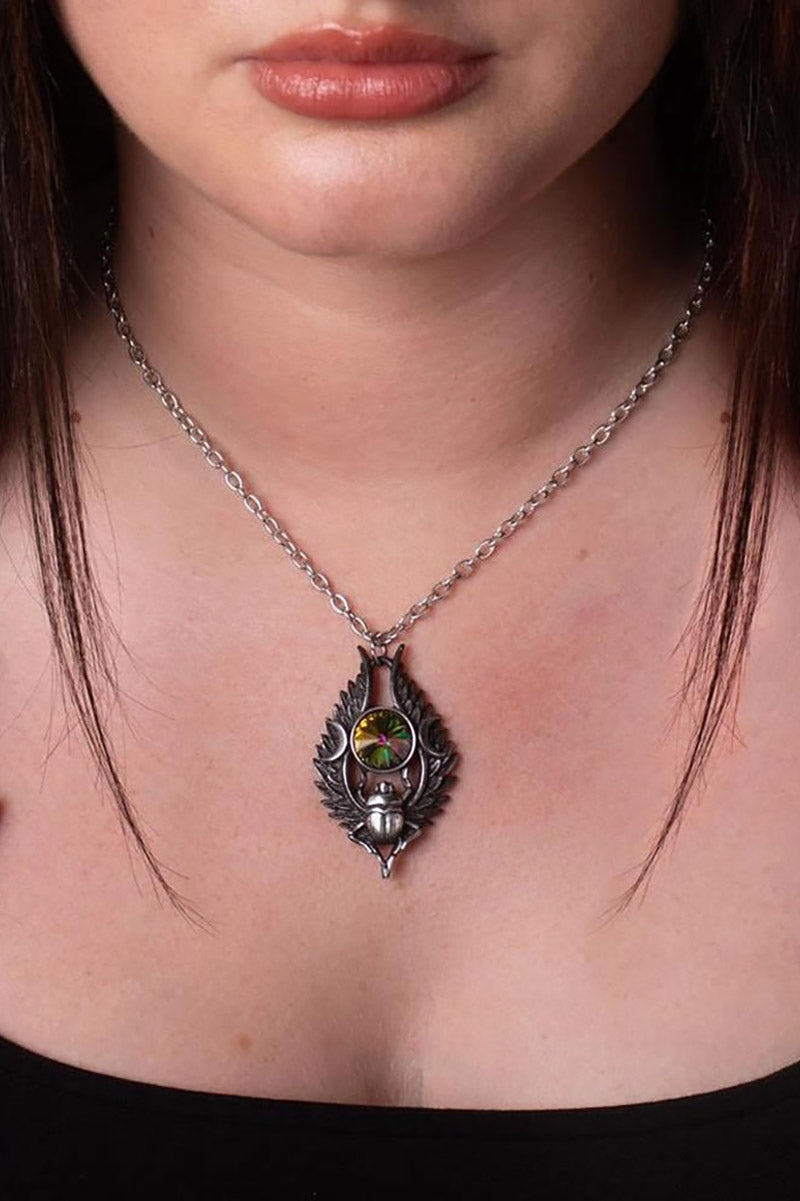 scarab beetle necklace
