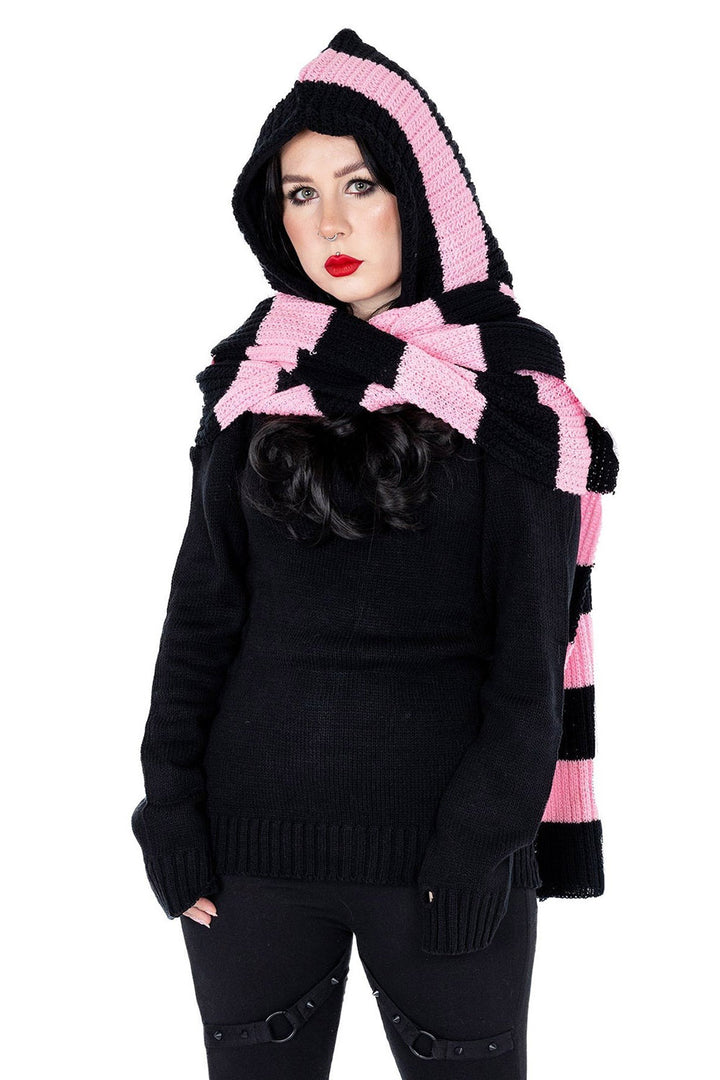 womens pastel goth scarf